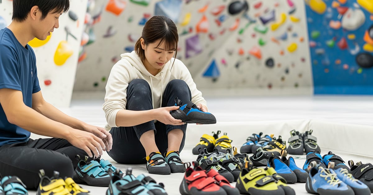 クライミングシューズ選び