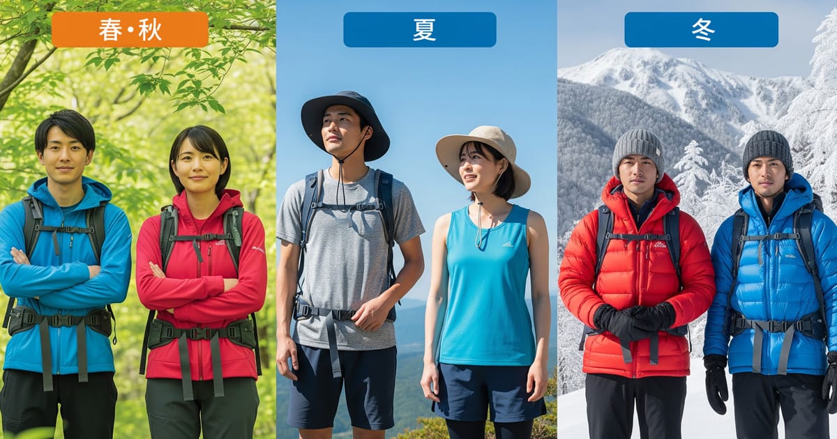 【季節別】外岩クライミングの服装コーディネート実例